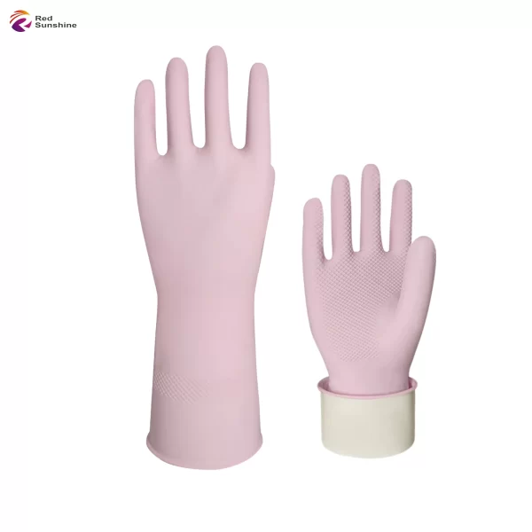 Wholesale Household Rubber Gloves Colorful Reusable Waterproof  Dishwashing Cleaning , Non-Slip Kitchen Glove - Image 2