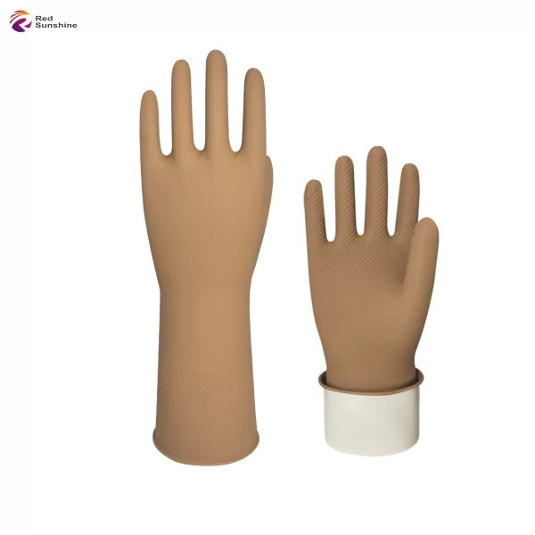 Wholesale Household Rubber Gloves Colorful Reusable Waterproof  Dishwashing Cleaning , Non-Slip Kitchen Glove - Image 6