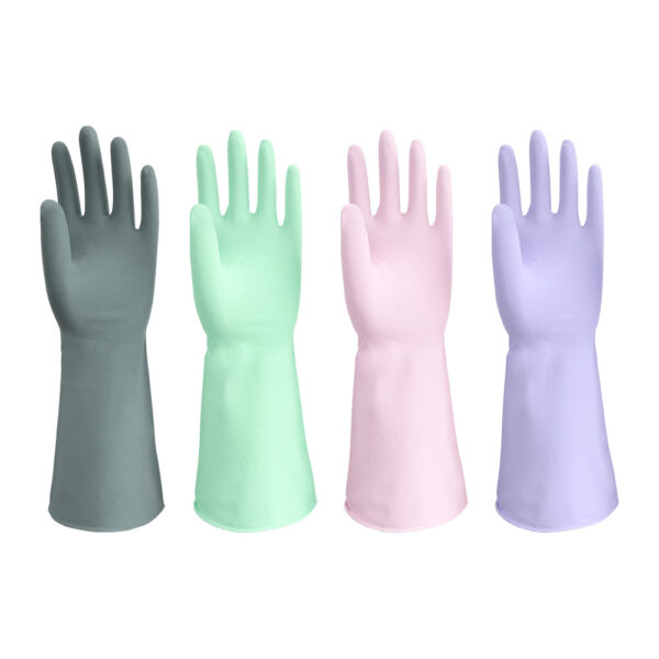 4 Colors 13mil Latex Freee Durable Nitrile Dish washing Gloves 13inch Reusable, Cleaning Non-slip No Powder Kitchen Cooking Horticulture