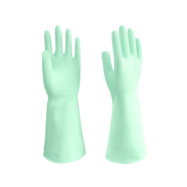 4 Colors 13mil Latex Freee Durable Nitrile Dish washing Gloves 13inch Reusable, Cleaning Non-slip No Powder Kitchen Cooking Horticulture - Image 2