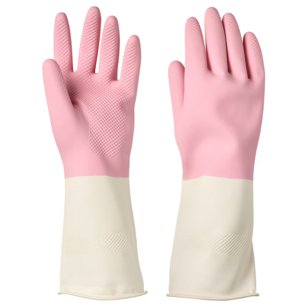 32 CM 4 Colors Long Cuff Bicolor Household Rubber Latex Gloves
