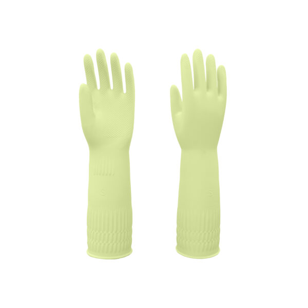38CM/45 CM 3 Colors Reusable Household Cleaning Rubber Gloves