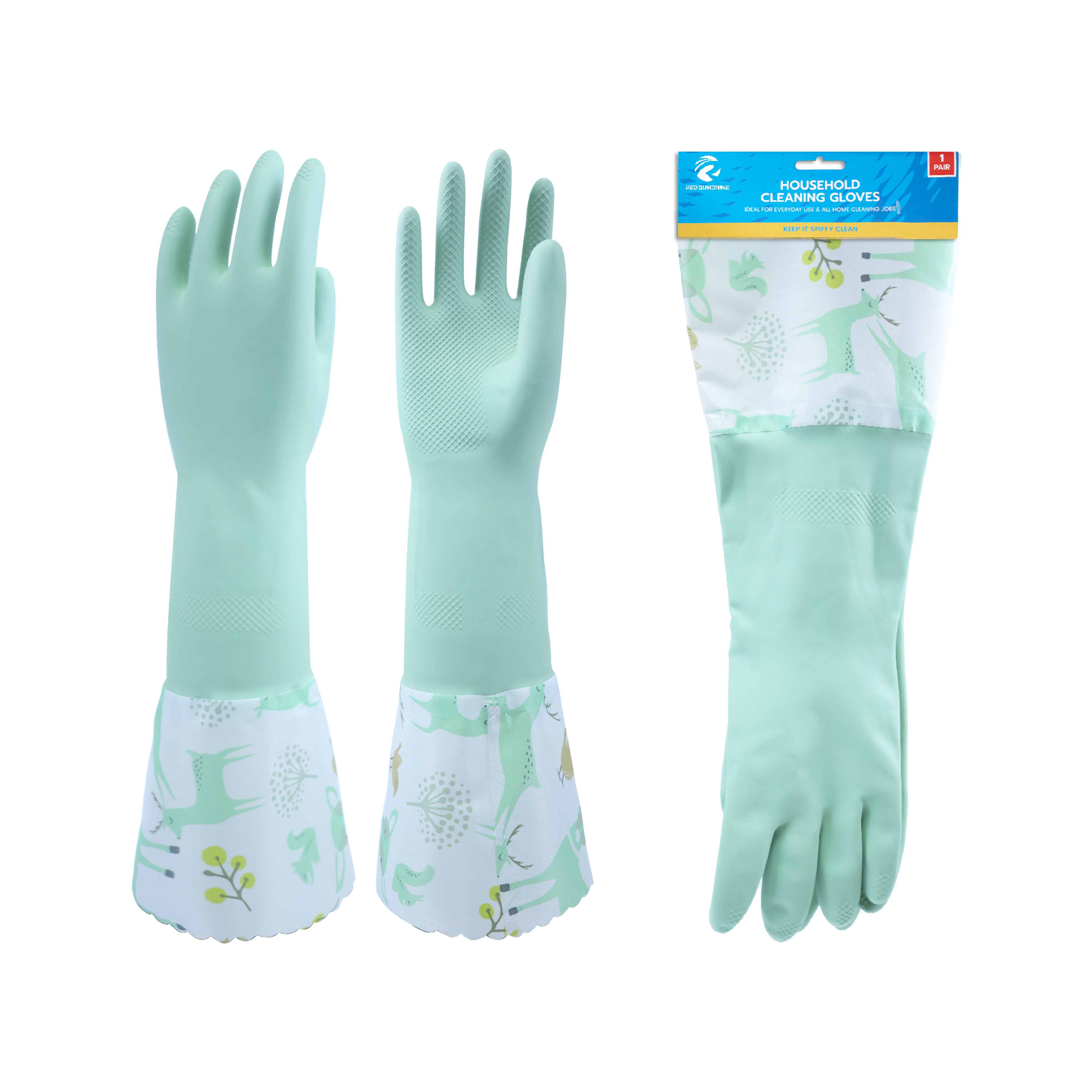 Hang-card / blister (single pair) Rubber Glove Package