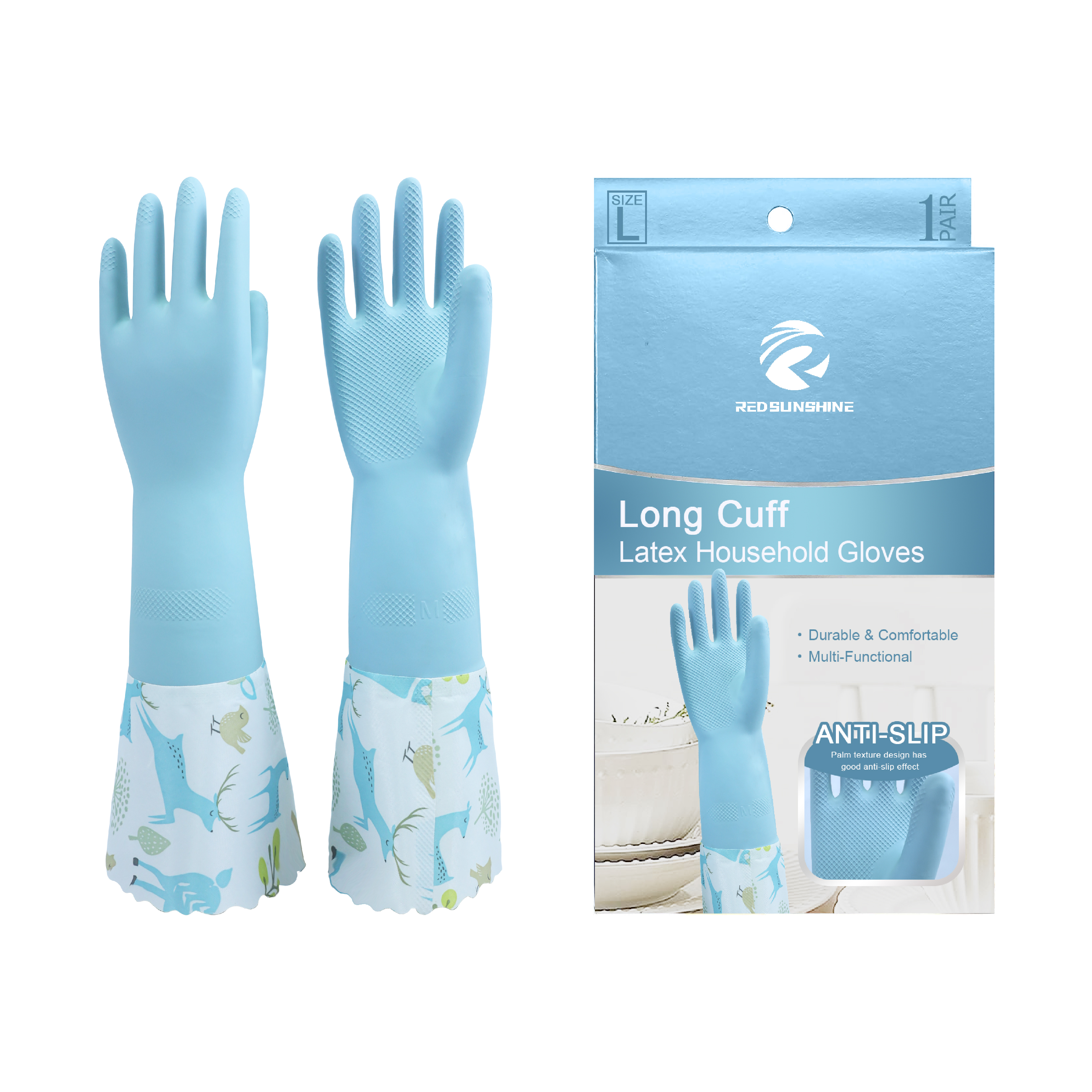 Super Long Household Latex Gloves Non Slip Waterproof OEM Available - Image 6