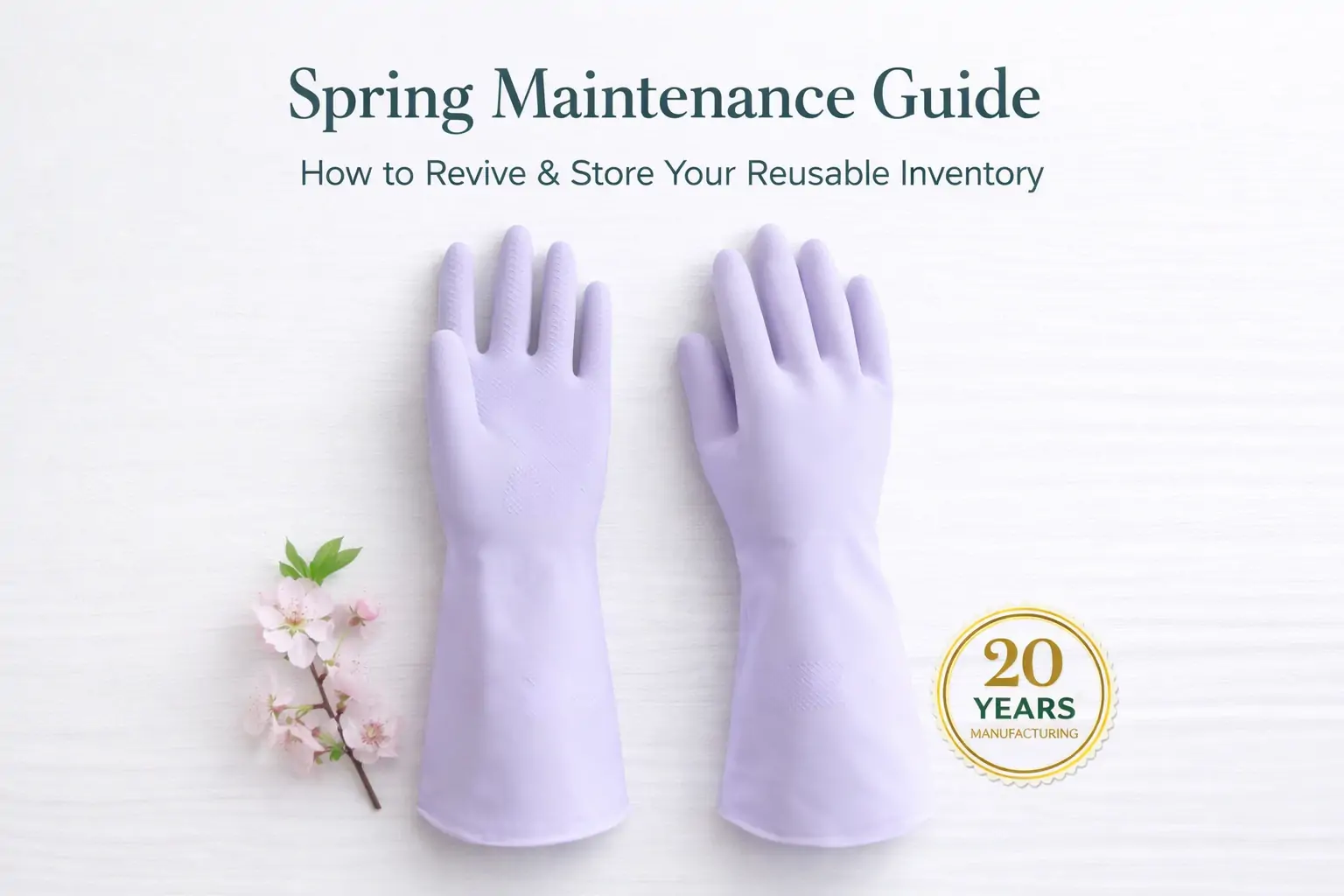 Red Sunshine 20-year factory guide for reusable glove spring maintenance.