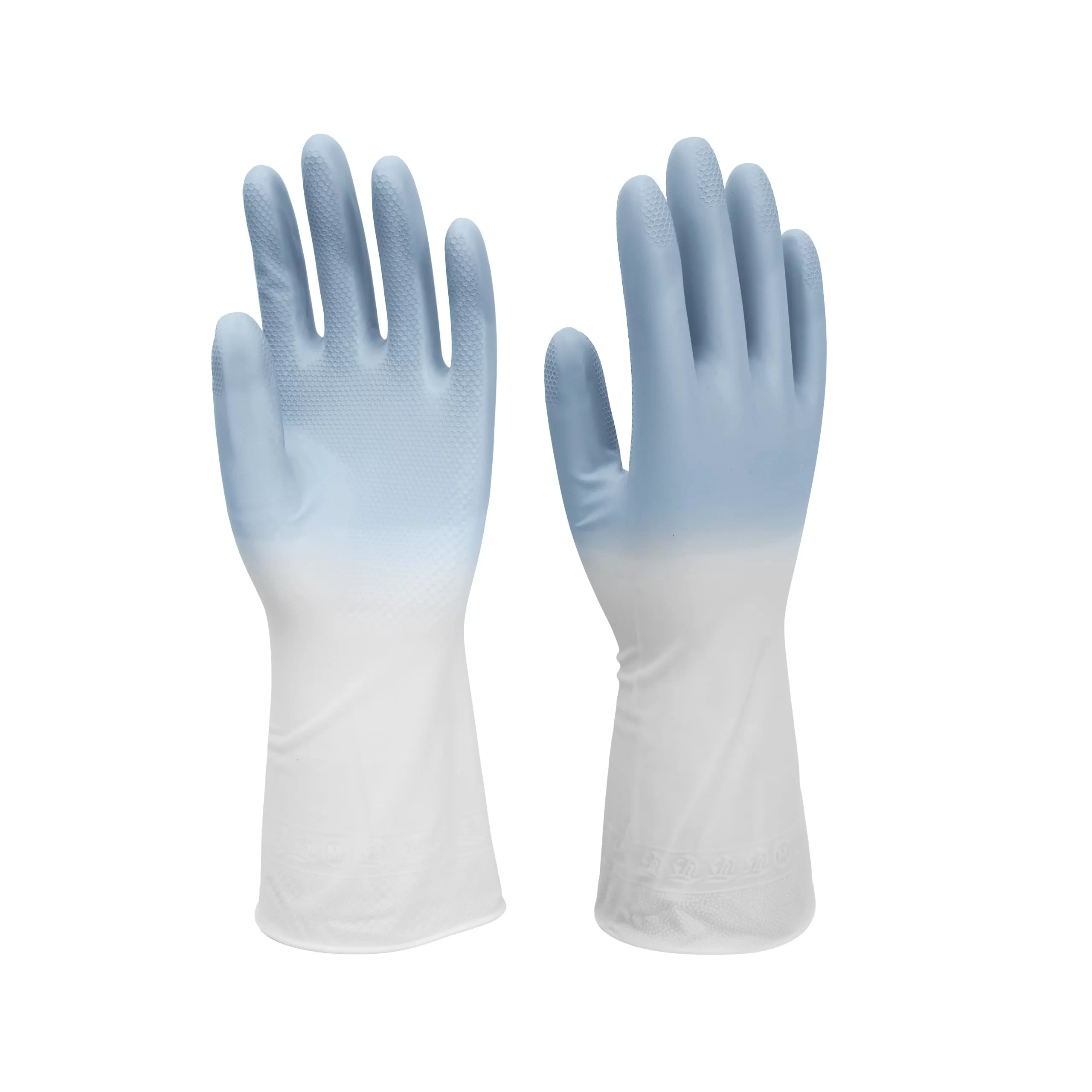 30CM 3 Bicolor Latex Free Waterproof Kitchen Dishwashing PVC Gloves - Image 6
