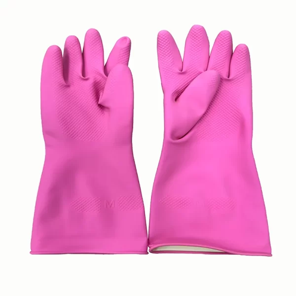 Latex household gloves