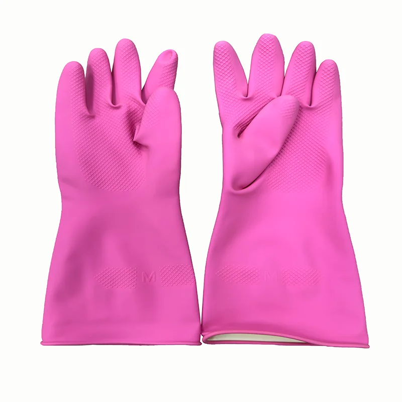 Latex household gloves