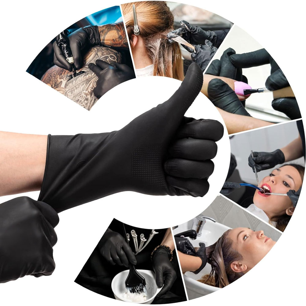 Mini Latex household gloves-RHY-26-Black 7 Mini Latex household gloves-RHY-26-Black