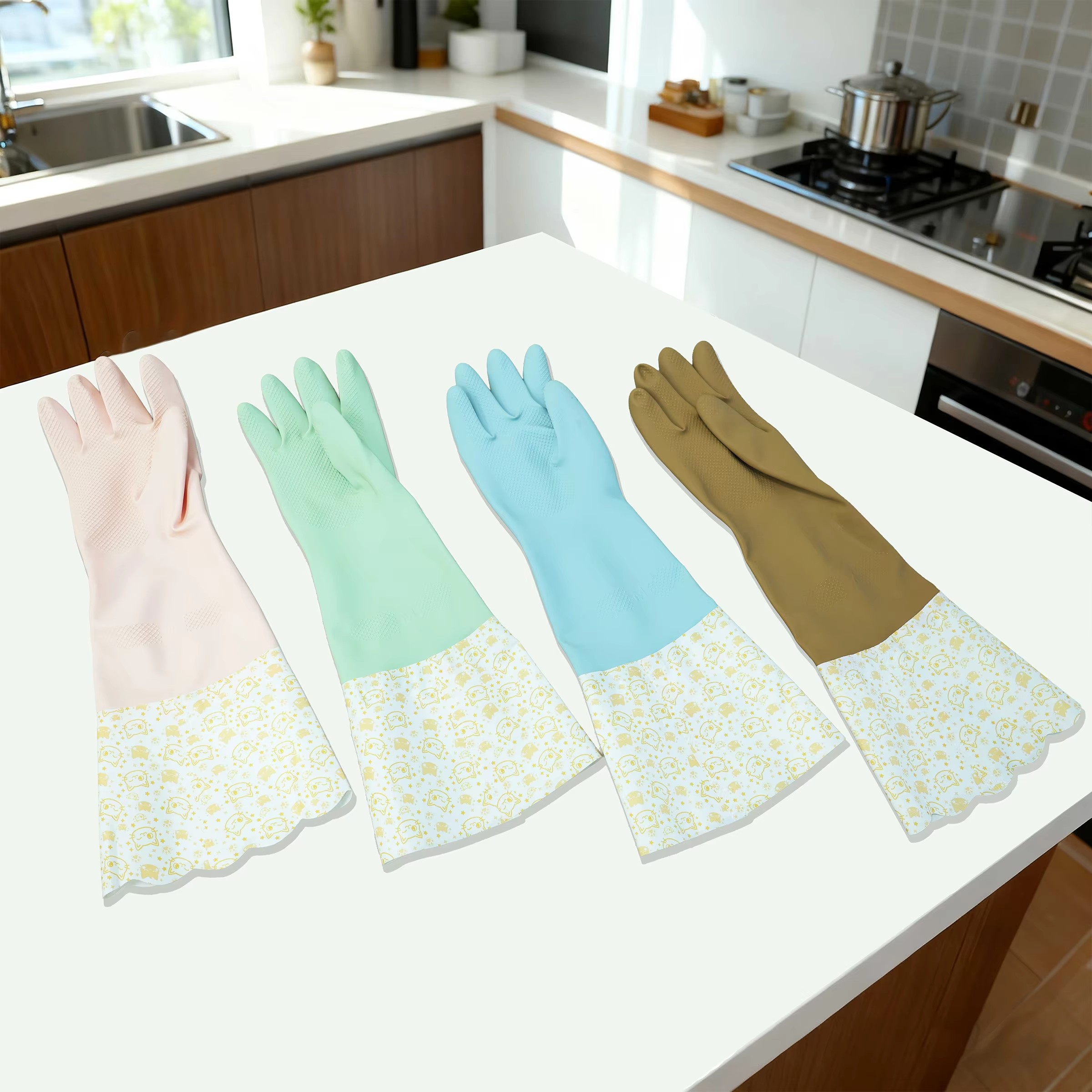 Latex household gloves-RHJ-33-TH 3 Latex household gloves-RHJ-33-TH - Image 3