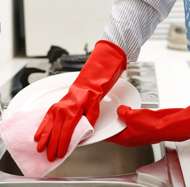 Latex household gloves-RHX-31-R 5 Latex household gloves-RHX-31-R - Image 5