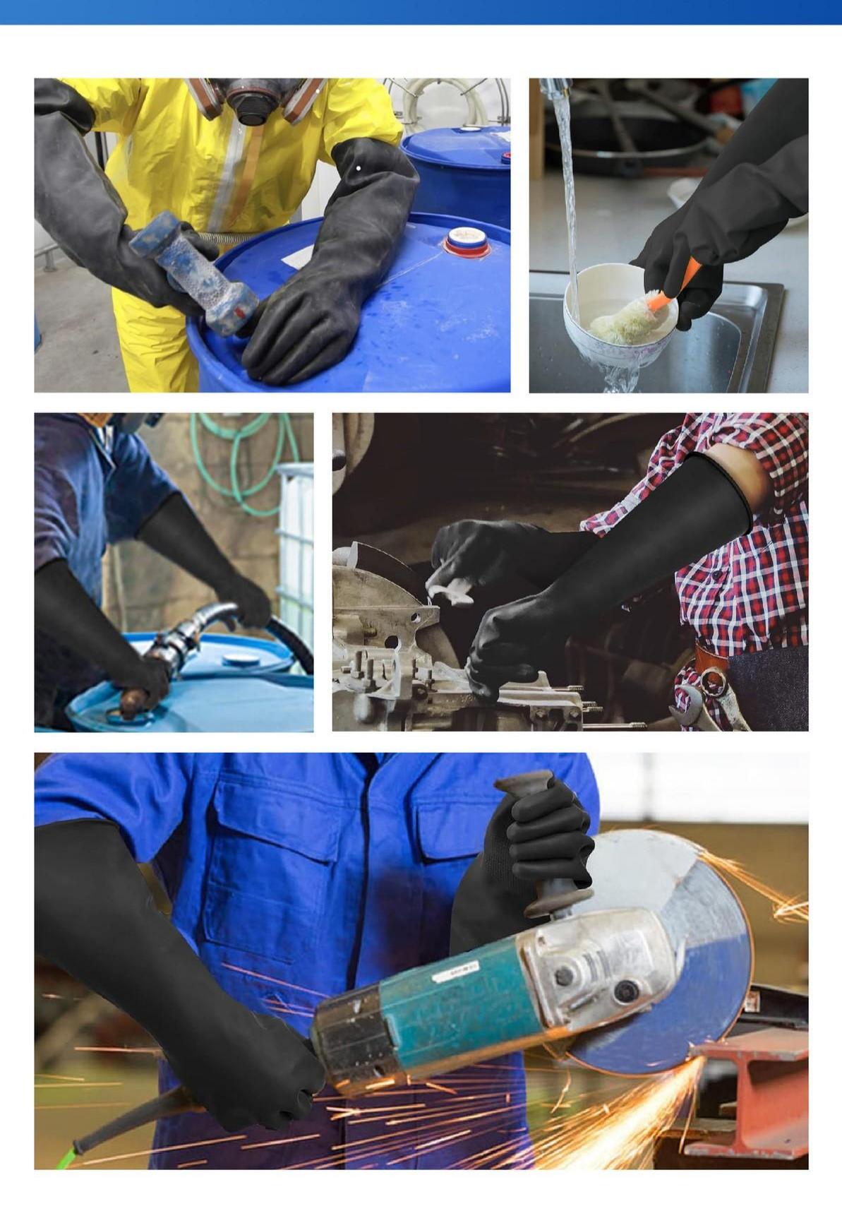 Latex industrial gloves-RIY-45-HW-Black 7 Latex industrial gloves-RIY-45-HW-Black - Image 7