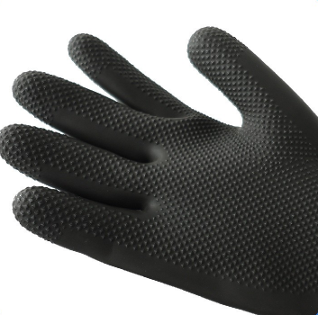 Latex industrial gloves-RIY-45-HW-Black 4 Latex industrial gloves-RIY-45-HW-Black - Image 4