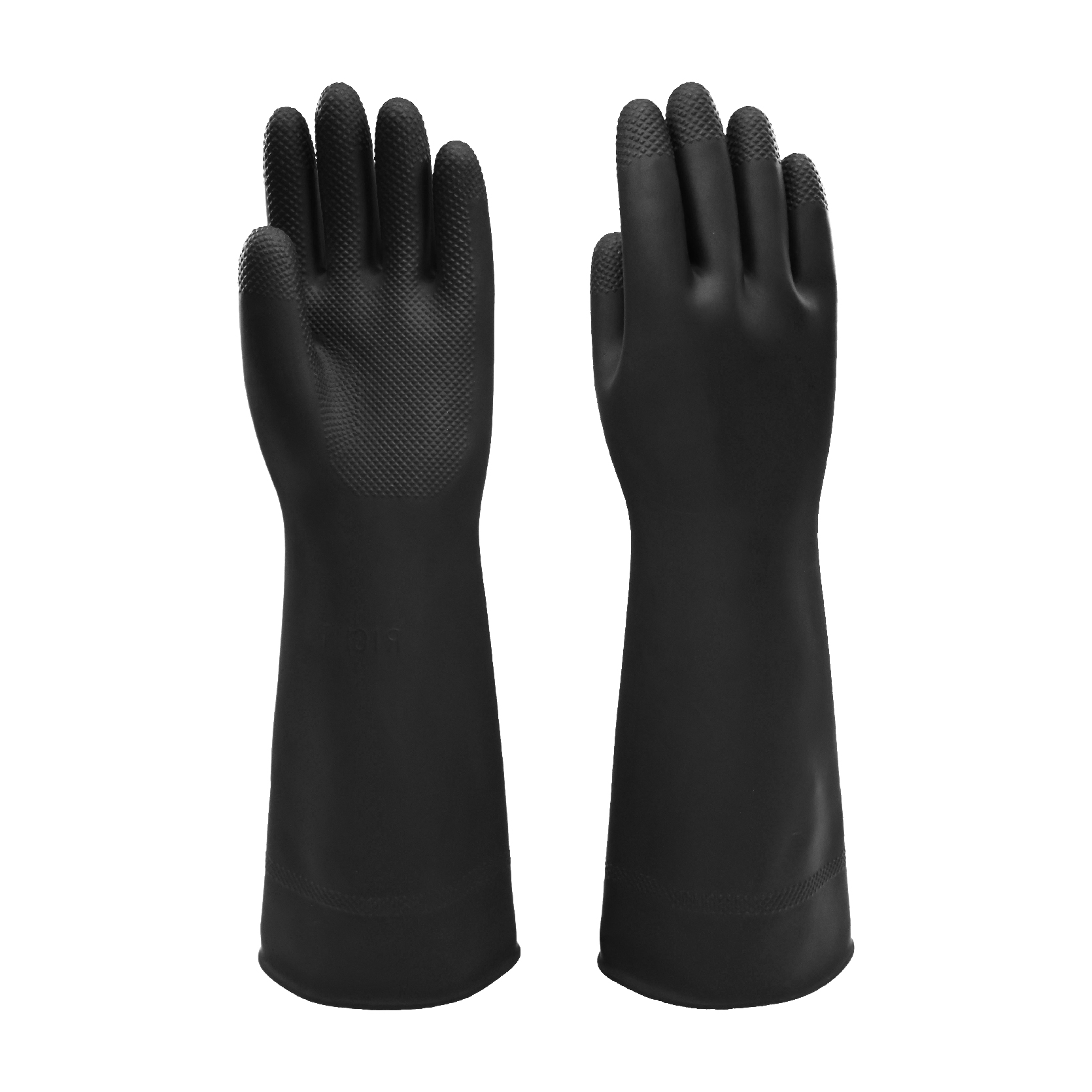 Latex industrial gloves-RIY-45-HW-Black