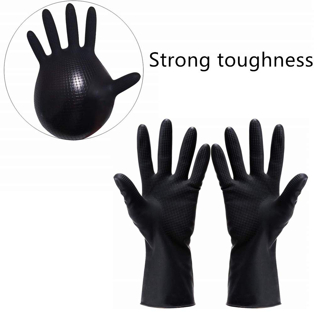 Mini Latex household gloves-RHY-26-Black 2 Mini Latex household gloves-RHY-26-Black - Image 2