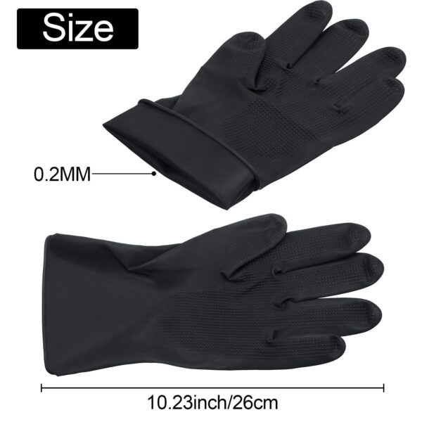 Mini Latex household gloves-RHY-26-Black 12 Mini Latex household gloves-RHY-26-Black