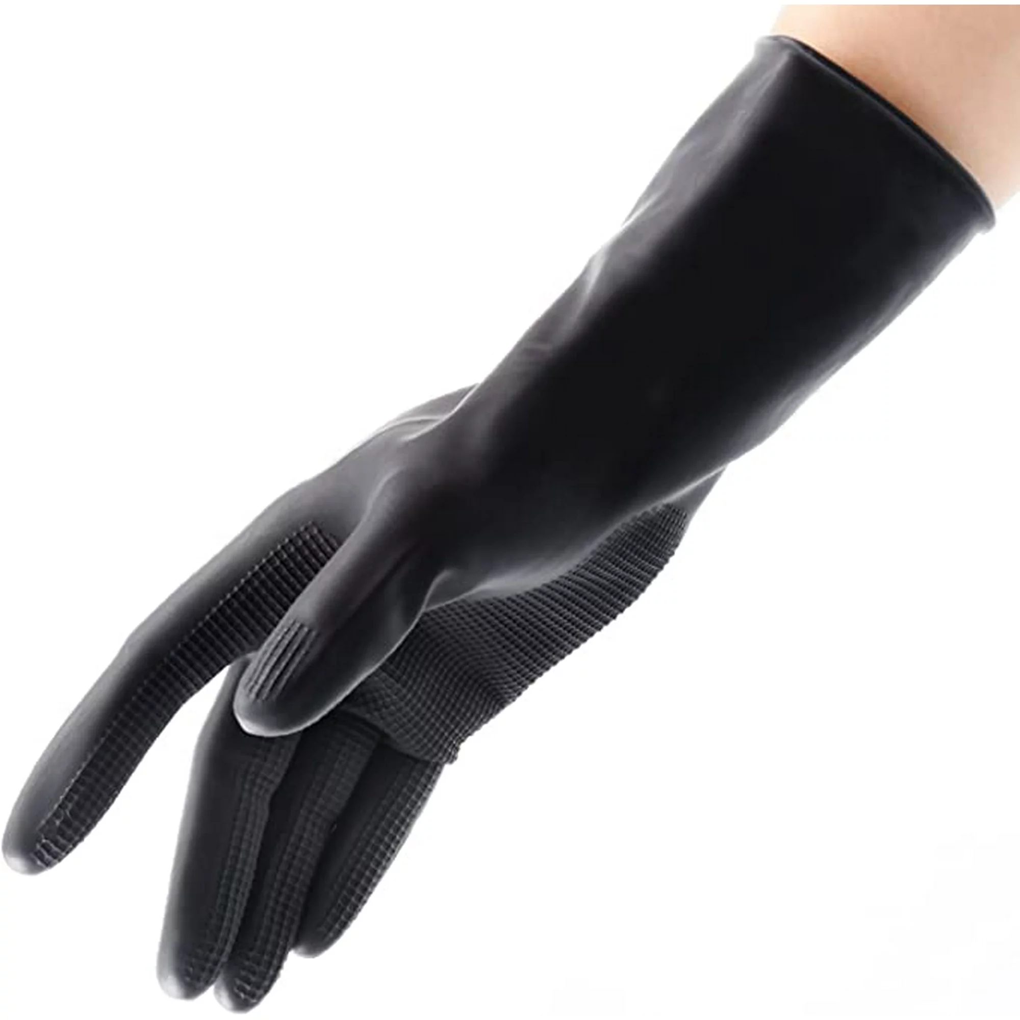 Mini Latex household gloves-RHY-26-Black 3 Mini Latex household gloves-RHY-26-Black - Image 3