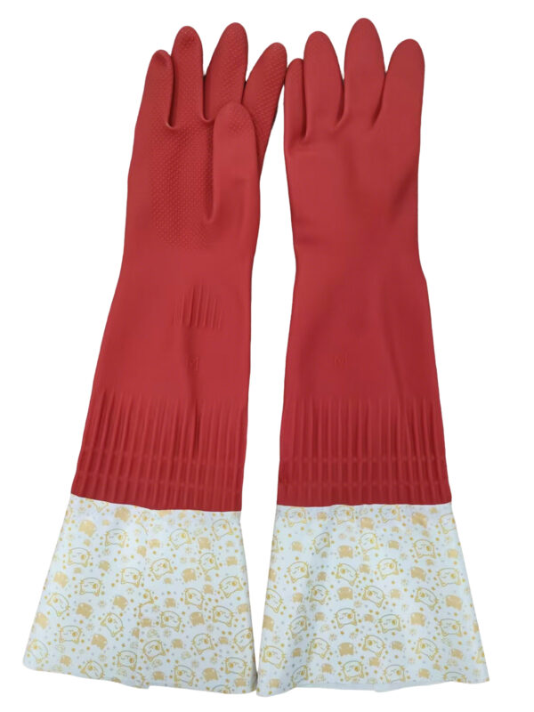 Latex household gloves-RHJ-38-TH