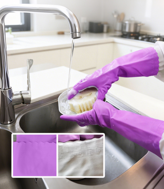 PVC household gloves-PVC-DY-ZR 5 PVC household gloves-PVC-DY-ZR - Image 5