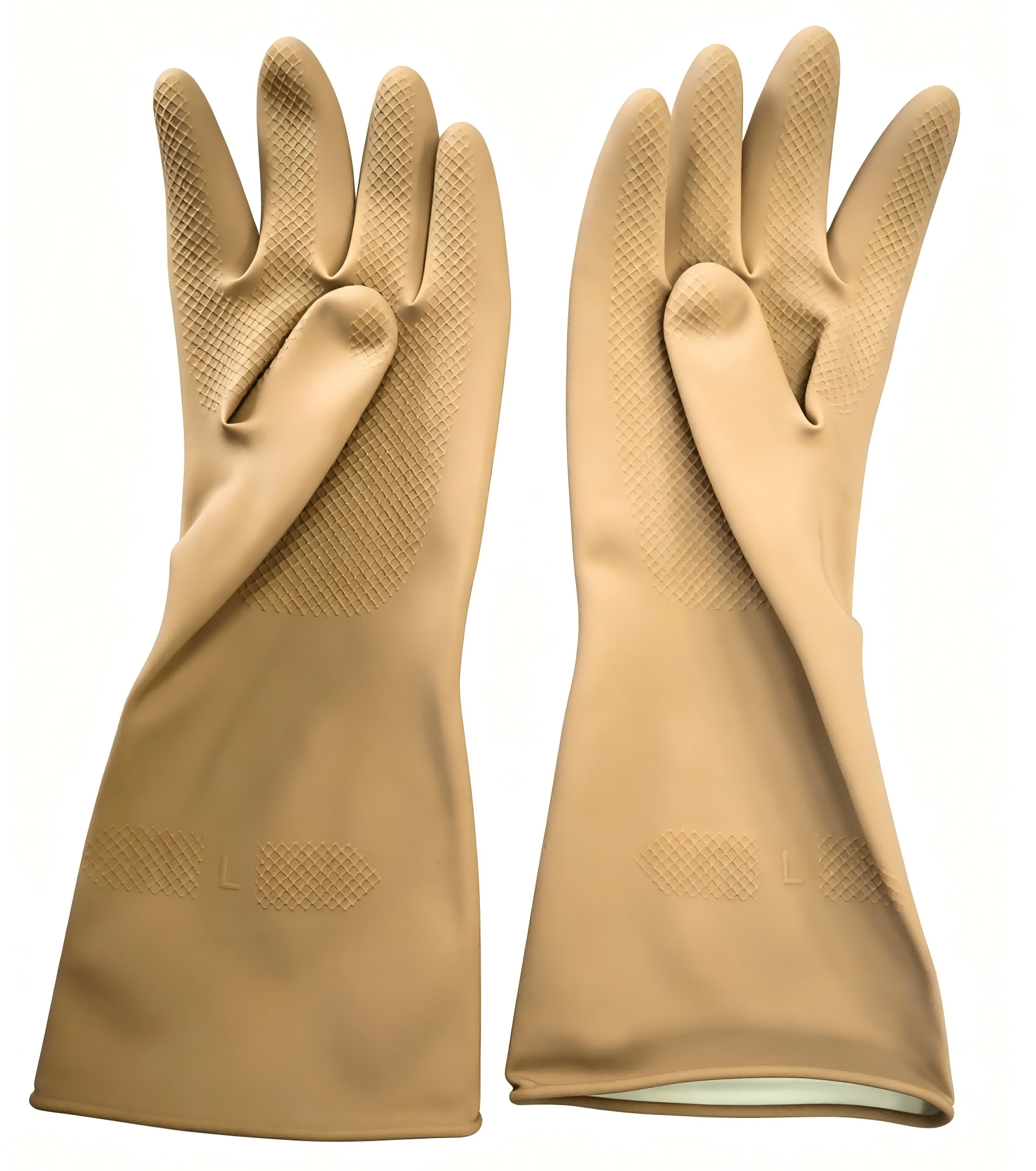 latex household gloves RHH-33 brown color